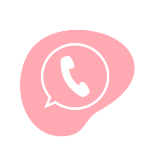 Logo em Rosa do Whatsapp Sakura Shopper